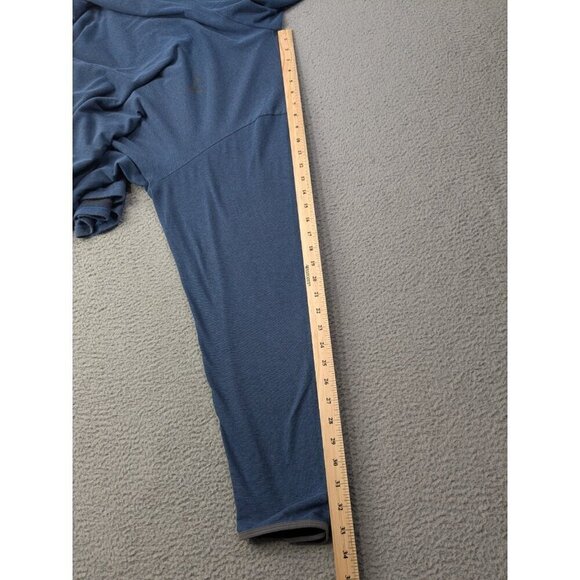 Voormi Hoodie Mens XXL Blue Long Sleeve Hooded Shirt Pullover Lightweight - Picture 10 of 14